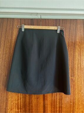 Prada Black A-Line Mini Skirt